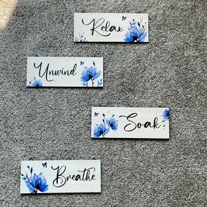 Cute bathroom wall decor